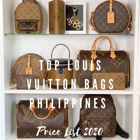 louis vuitton bag price philippines original|louis Vuitton Bag price list.